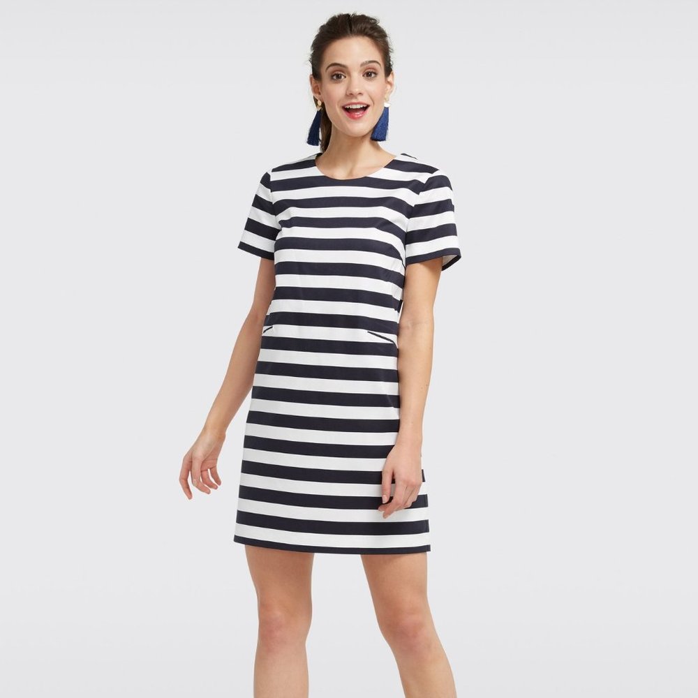 Draper James | Stripe Shift Mini Dress